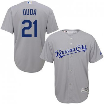 Royals #21 Lucas Duda Grey Cool Base Stitched Youth Baseball Jersey
