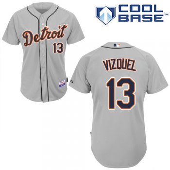 Tigers #13 Omar Vizquel Grey Cool Base Stitched Youth Baseball Jersey