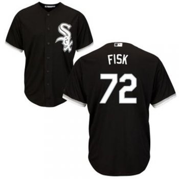 White Sox #72 Carlton Fisk Black Alternate Cool Base Stitched Youth Baseball Jersey