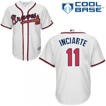 Braves #11 Ender Inciarte White Cool Base Stitched Youth Baseball Jersey