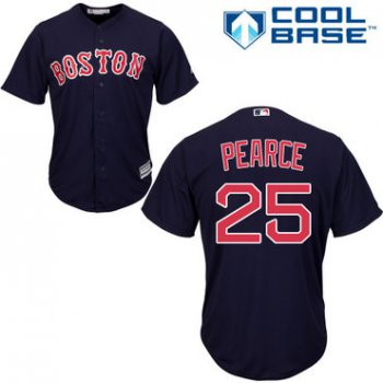 Red Sox #25 Steve Pearce Navy Blue Cool Base Stitched Youth Baseball Jersey