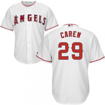 Angels #29 Rod Carew White Cool Base Stitched Youth Baseball Jersey