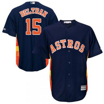 Astros #15 Carlos Beltran Navy Blue Cool Base Stitched Youth Baseball Jersey