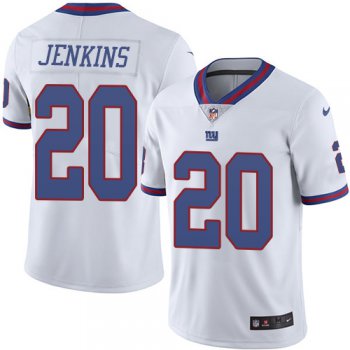 Giants #20 Janoris Jenkins White Youth Stitched Football Limited Rush Jersey