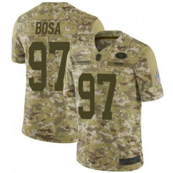 49ers #97 Nick Bosa Camo Youth Stitched Football Limited 2018 Salute to Service Jersey
