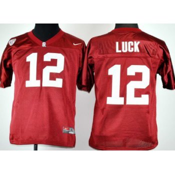 Stanford Cardinals #12 Andrew Luck Red Kids Jersey