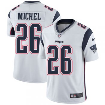 Youth Nike Patriots 26 Sony Michel White Stitched NFL Vapor Untouchable Limited Jersey