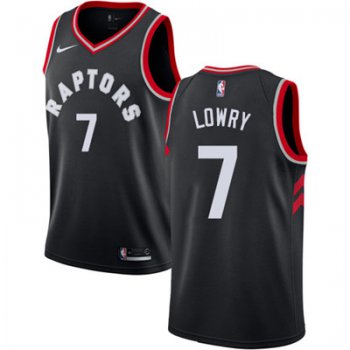 Youth Toronto Raptors #7 Kyle Lowry Black NBA Swingman Statement Edition Jersey