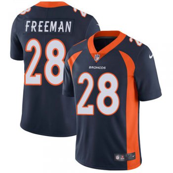 Kids Nike Broncos 28 Royce Freeman Navy Blue Alternate Stitched NFL Vapor Untouchable Limited Jersey