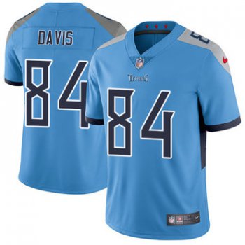 Nike Titans #84 Corey Davis Light Blue Team Color Youth Stitched NFL Vapor Untouchable Limited Jersey