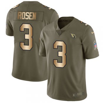 Nike Cardinals #3 Josh Rosen Olive Gold Youth Stitched NFL Limited 2017 Salute to Service Jersey