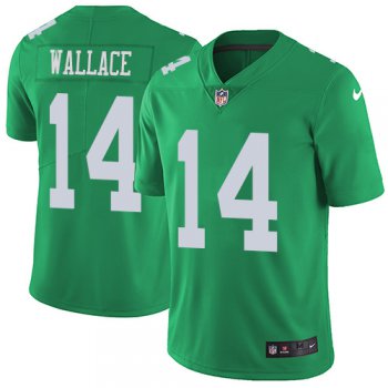 Nike Eagles #14 Mike Wallace Green Youth Stitched NFL Limited Rush Jersey