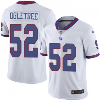 Nike Giants #52 Alec Ogletree White Youth Stitched NFL Limited Rush Jersey