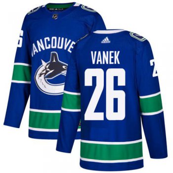 Adidas Vancouver Canucks #26 Thomas Vanek Blue Home Authentic Youth Stitched NHL Jersey