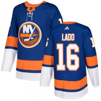 Adidas New York Islanders #16 Andrew Ladd Royal Blue Home Authentic Stitched Youth NHL Jersey