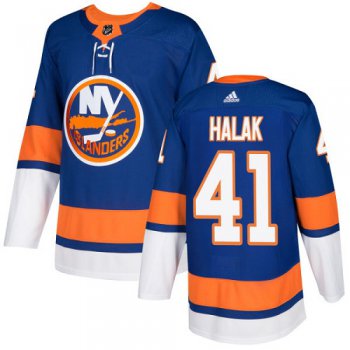 Adidas New York Islanders #41 Jaroslav Halak Royal Blue Home Authentic Stitched Youth NHL Jersey
