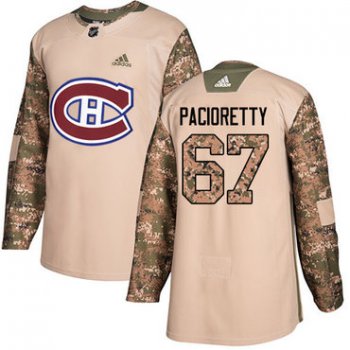 Adidas Montreal Canadiens #67 Max Pacioretty Camo Authentic 2017 Veterans Day Stitched Youth NHL Jersey