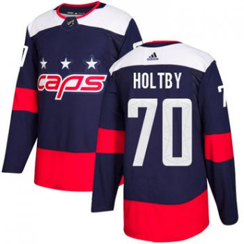 Adidas Washington Capitals #70 Braden Holtby Navy Authentic 2018 Stadium Series Stitched Youth NHL Jersey