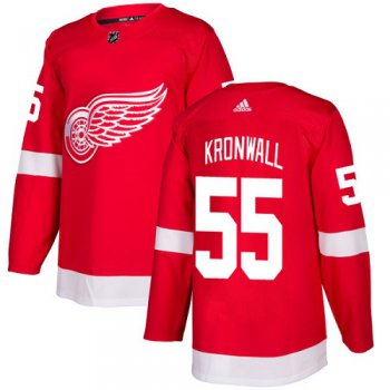 Adidas Detroit Red Wings #55 Niklas Kronwall Red Home Authentic Stitched Youth NHL Jersey