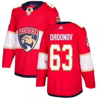 Adidas Florida Panthers #63 Evgenii Dadonov Red Home Authentic Stitched Youth NHL Jersey