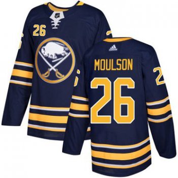 Adidas Sabres #26 Matt Moulson Navy Blue Home Authentic Youth Stitched NHL Jersey
