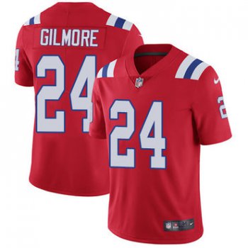Youth Nike New England Patriots #24 Stephon Gilmore Red Alternate Youth Stitched NFL Vapor Untouchable Limited Jersey