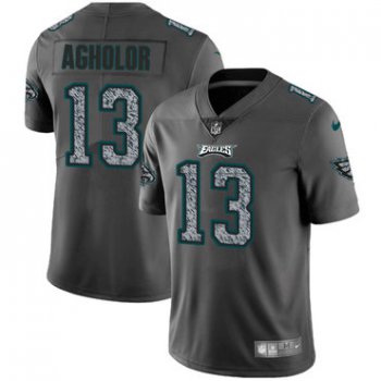 Youth Nike Philadelphia Eagles #13 Nelson Agholor Gray Static Stitched NFL Vapor Untouchable Limited Jersey
