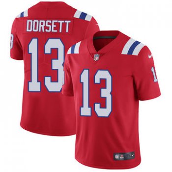 Youth Nike New England Patriots #13 Phillip Dorsett Red Alternate Stitched NFL Vapor Untouchable Limited Jersey