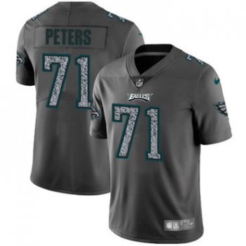Youth Nike Philadelphia Eagles #71 Jason Peters Gray Static Stitched NFL Vapor Untouchable Limited Jersey