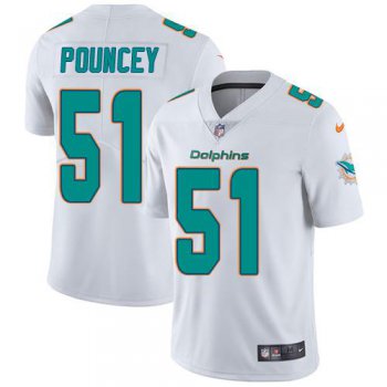 Youth Nike Dolphins #51 Mike Pouncey White Stitched NFL Vapor Untouchable Limited Jersey