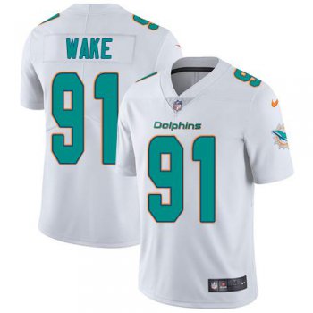 Youth Nike Dolphins #91 Cameron Wake White Stitched NFL Vapor Untouchable Limited Jersey