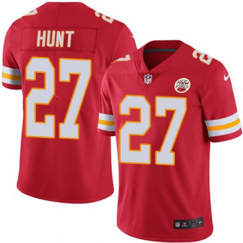 Youth Nike Kansas City Chiefs #27 Kareem Hunt Red Team Color Stitched NFL Vapor Untouchable Limited Jersey