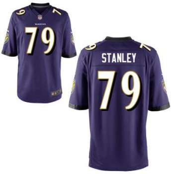Youth Baltimore Ravens #79 Ronnie Stanley Nike Purple 2016 Draft Pick Game Jersey
