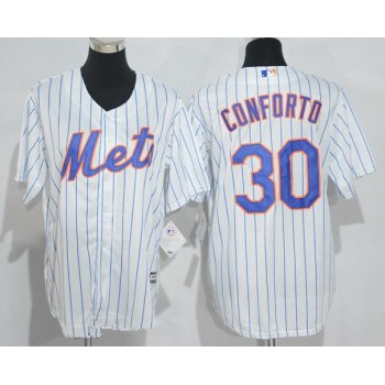 Youth New York Mets #30 Michael Conforto White Home Stitched MLB Majestic Cool Base Jersey