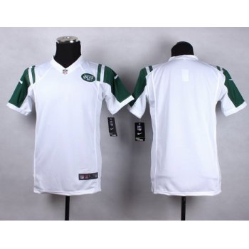Nike New York Jets Blank White Game Kids Jersey