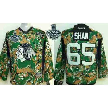 Youth Chicago Blackhawks #65 Andrew Shaw 2015 Stanley Cup 2014 Camo Jersey