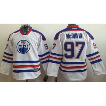 Youth Edmonton Oilers #97 Connor McDavid White Jersey
