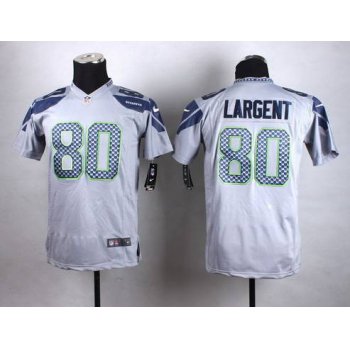 Youth Seattle Seahawks #80 Steve Largent Nike Gray Game Jersey