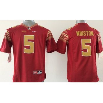 Florida State Seminoles #5 Jameis Winston 2014 Red Limited Kids Jersey