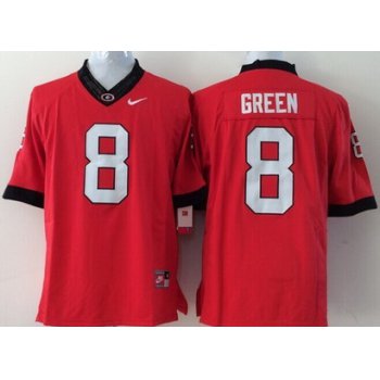 Georgia Bulldogs #8 A.J. Green 2014 Red Limited Kids Jersey