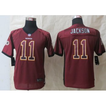 Nike Washington Redskins #11 DeSean Jackson Drift Fashion Red Kids Jersey