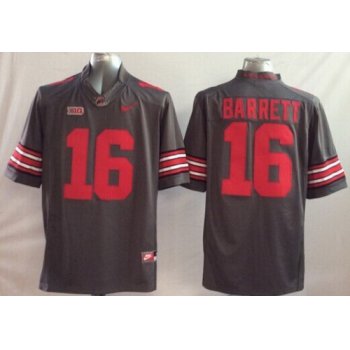 Ohio State Buckeyes #16 J.T. Barrett 2014 Gray Limited Kids Jersey