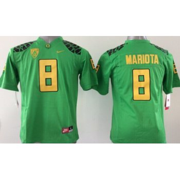 Oregon Ducks #8 Marcus Mariota 2013 Light Green Limited Kids Jersey