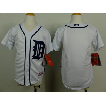 Detroit Tigers Blank White Kids Jersey