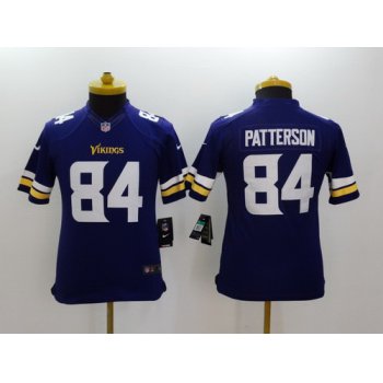 Nike Minnesota Vikings #84 Cordarrelle Patterson 2013 Purple Limited Kids Jersey