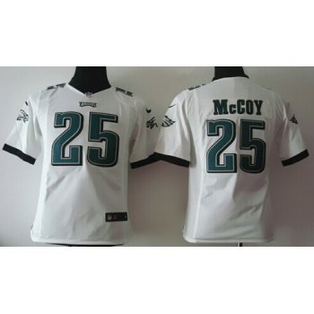 Nike Philadelphia Eagles #25 LeSean McCoy White Game Kids Jersey