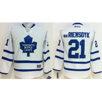 Toronto Maple Leafs #21 James van Riemsdyk White Kids Jersey