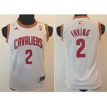 Cleveland Cavaliers #2 Kyrie Irving White Kids Jersey