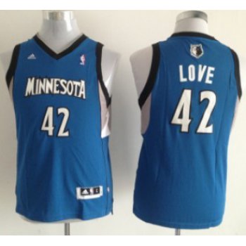 Minnesota Timberwolves #42 Kevin Love Blue Kids Jersey