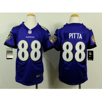 Nike Baltimore Ravens #88 Dennis Pitta 2013 Purple Game Kids Jersey